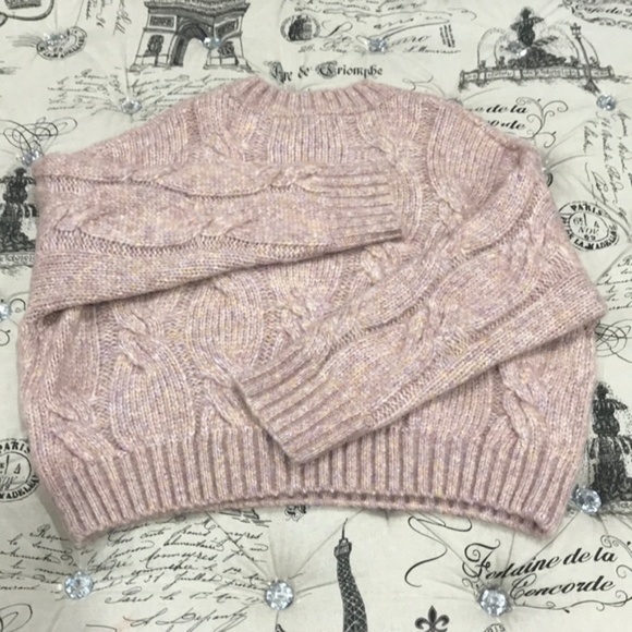 4SI3NNA Cable Crop Sweater - Picture 3 of 7